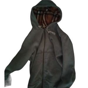 Grey Burberry Sweat Hoodie